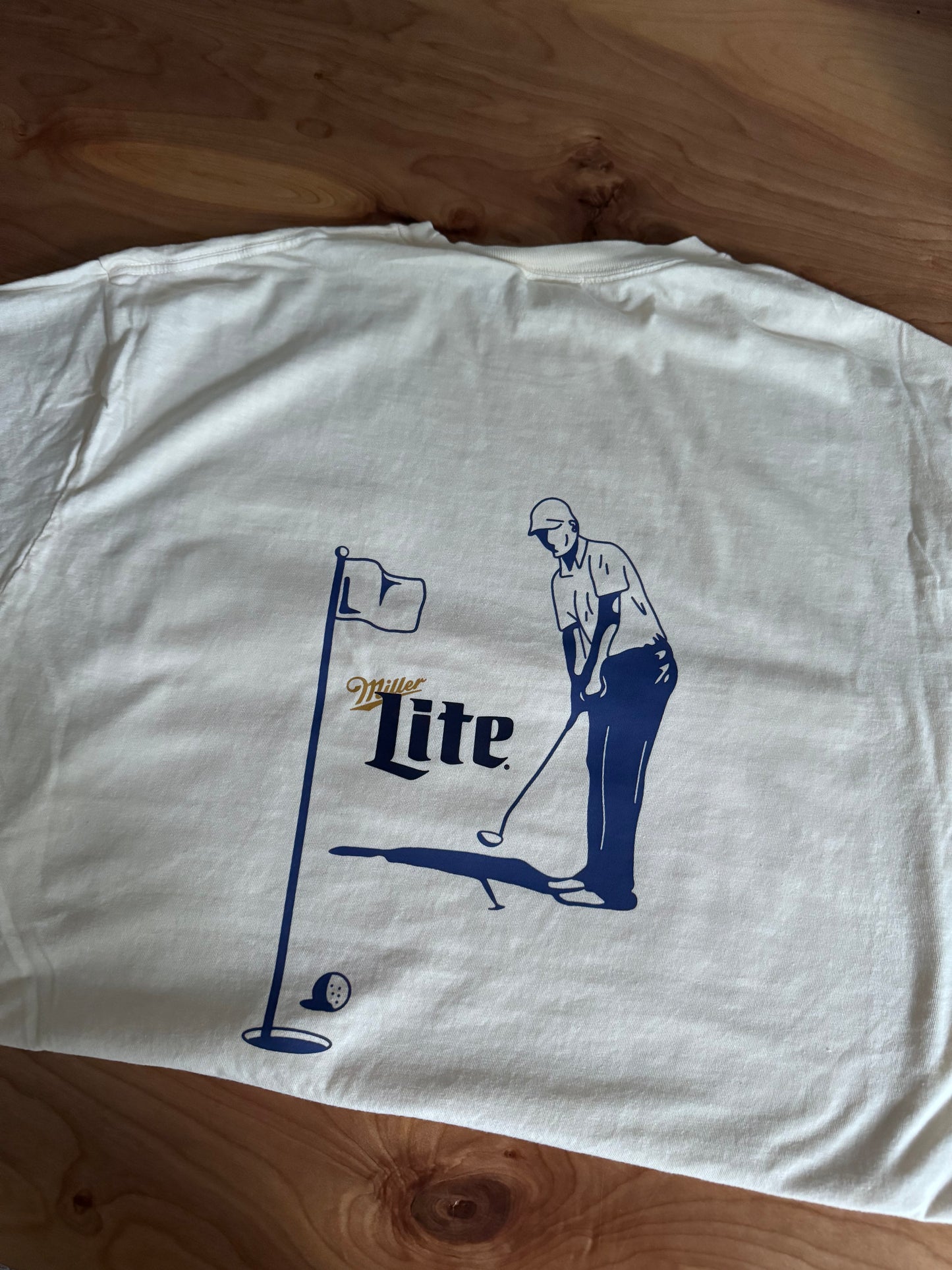 Miller Lite Golf Pocket Graphic Tee