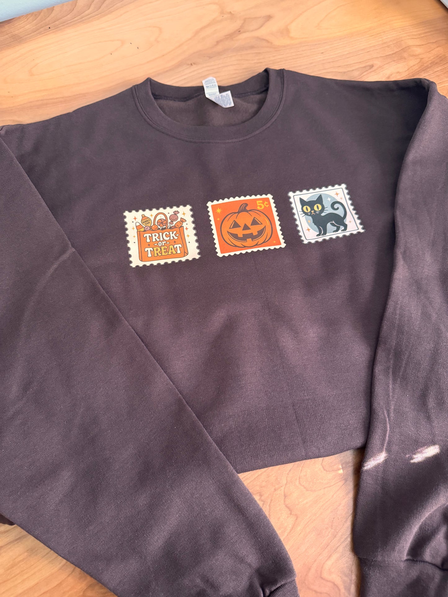 Halloween Stamps Graphic Pullover