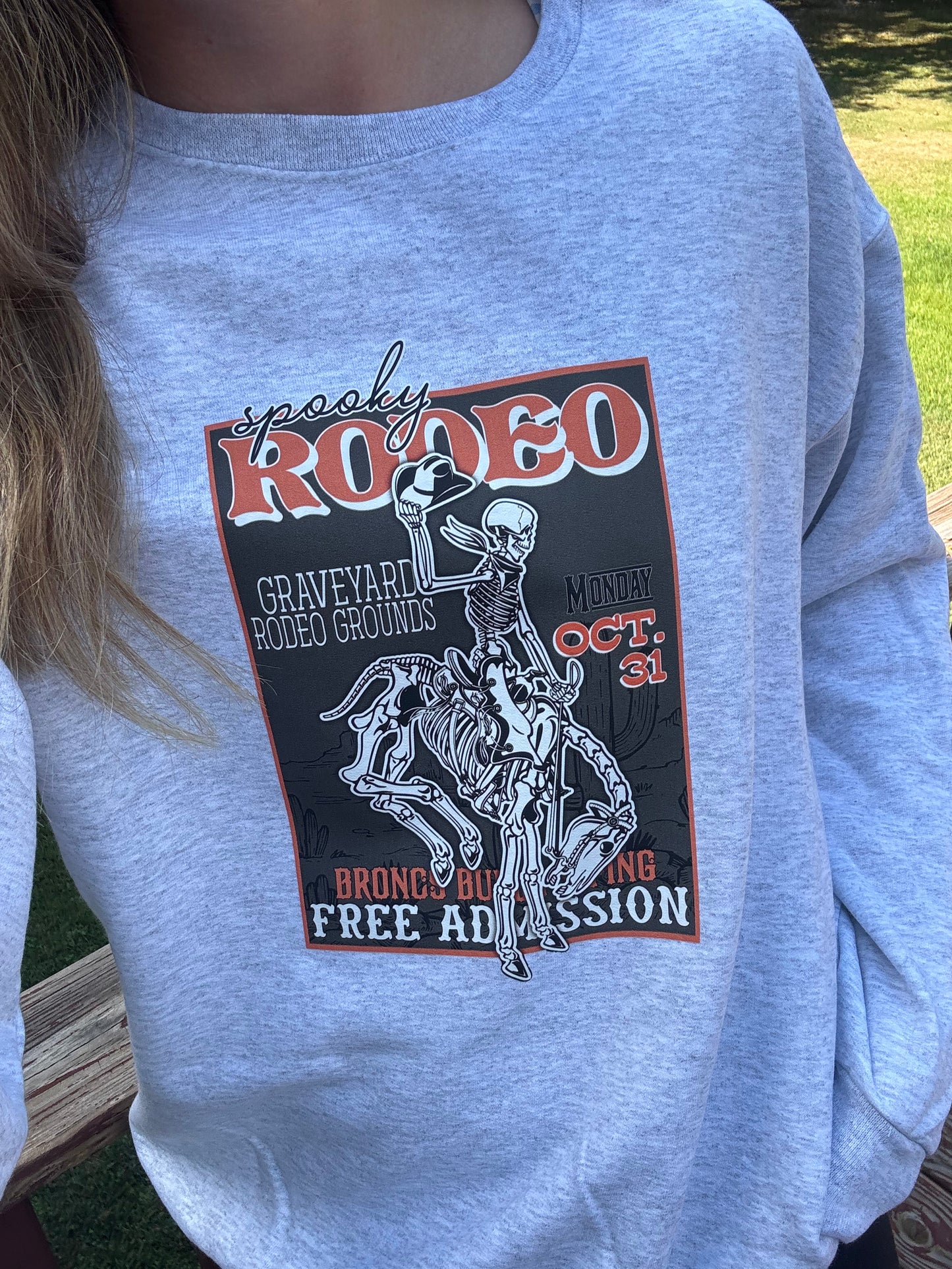 Halloween Spooky Rodeo Graphic Pullover