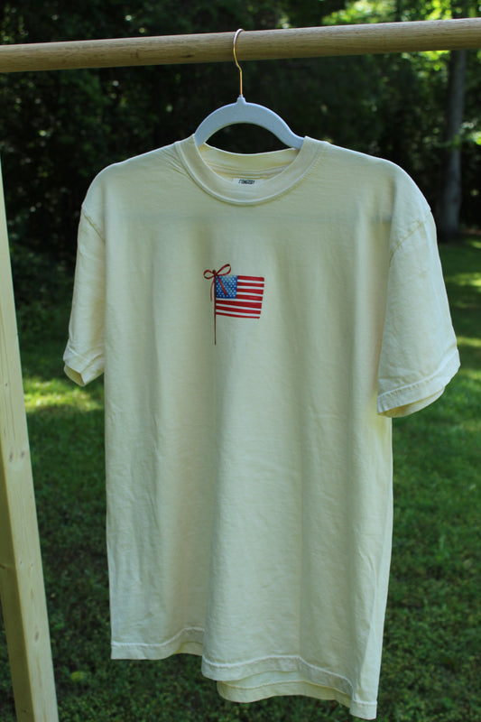 American Flag Bow Graphic Tee