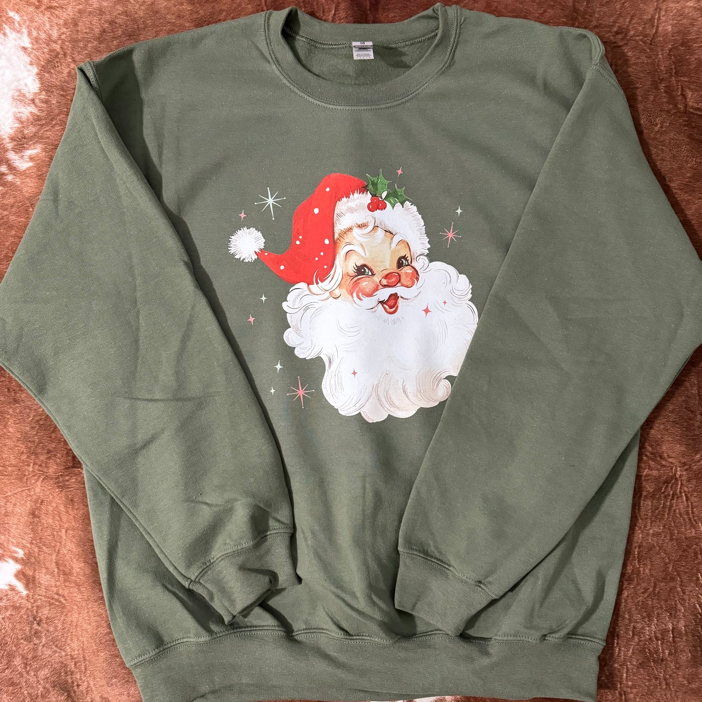 Vintage Santa Christmas Pullover