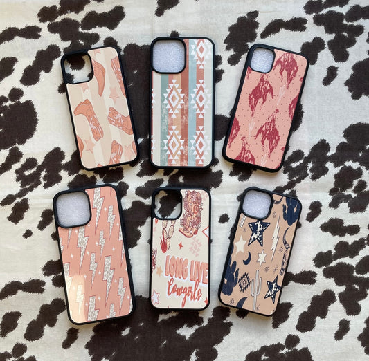 Pastel Western Cowboy Inspired iPhone Case