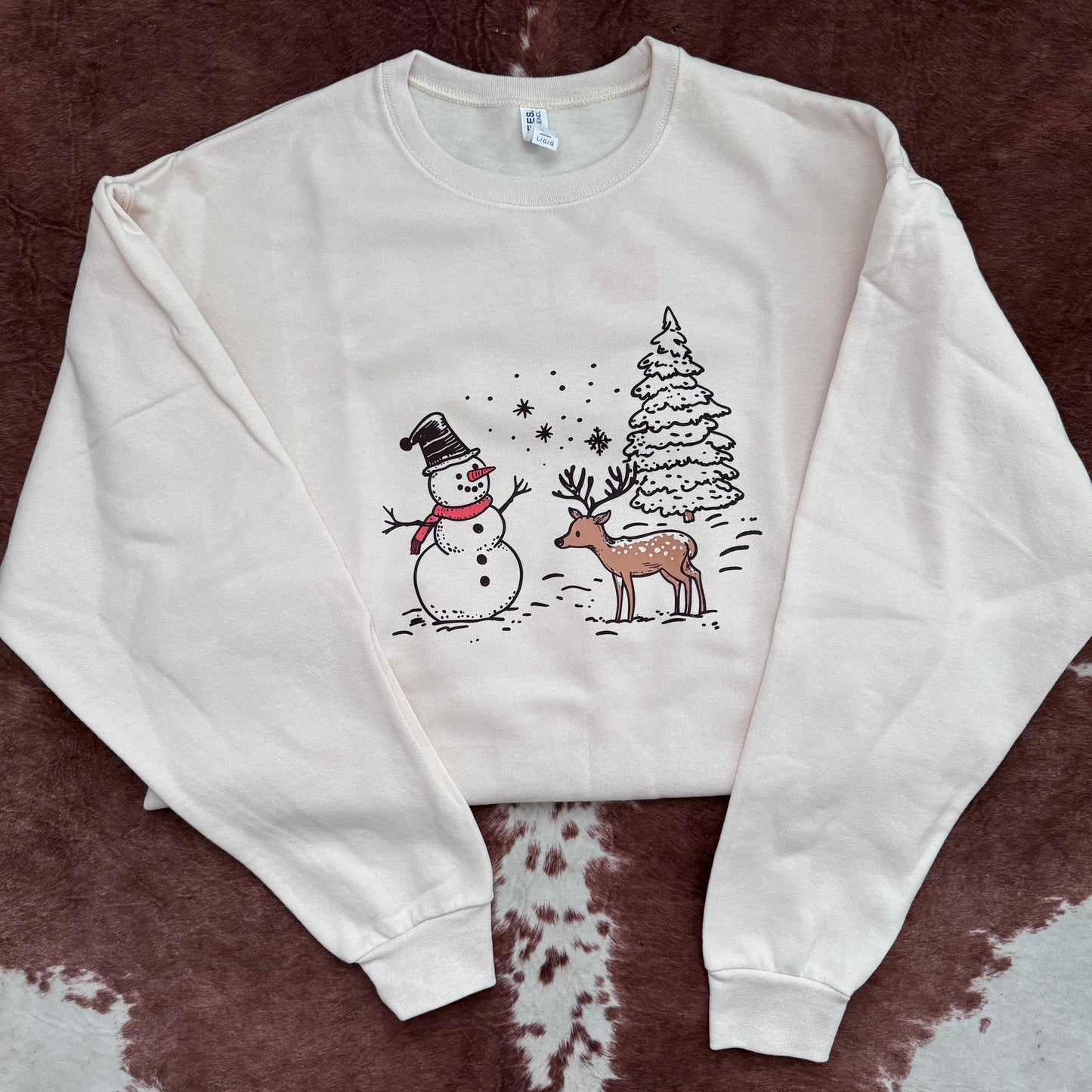 Reindeer & Snowman Pullover