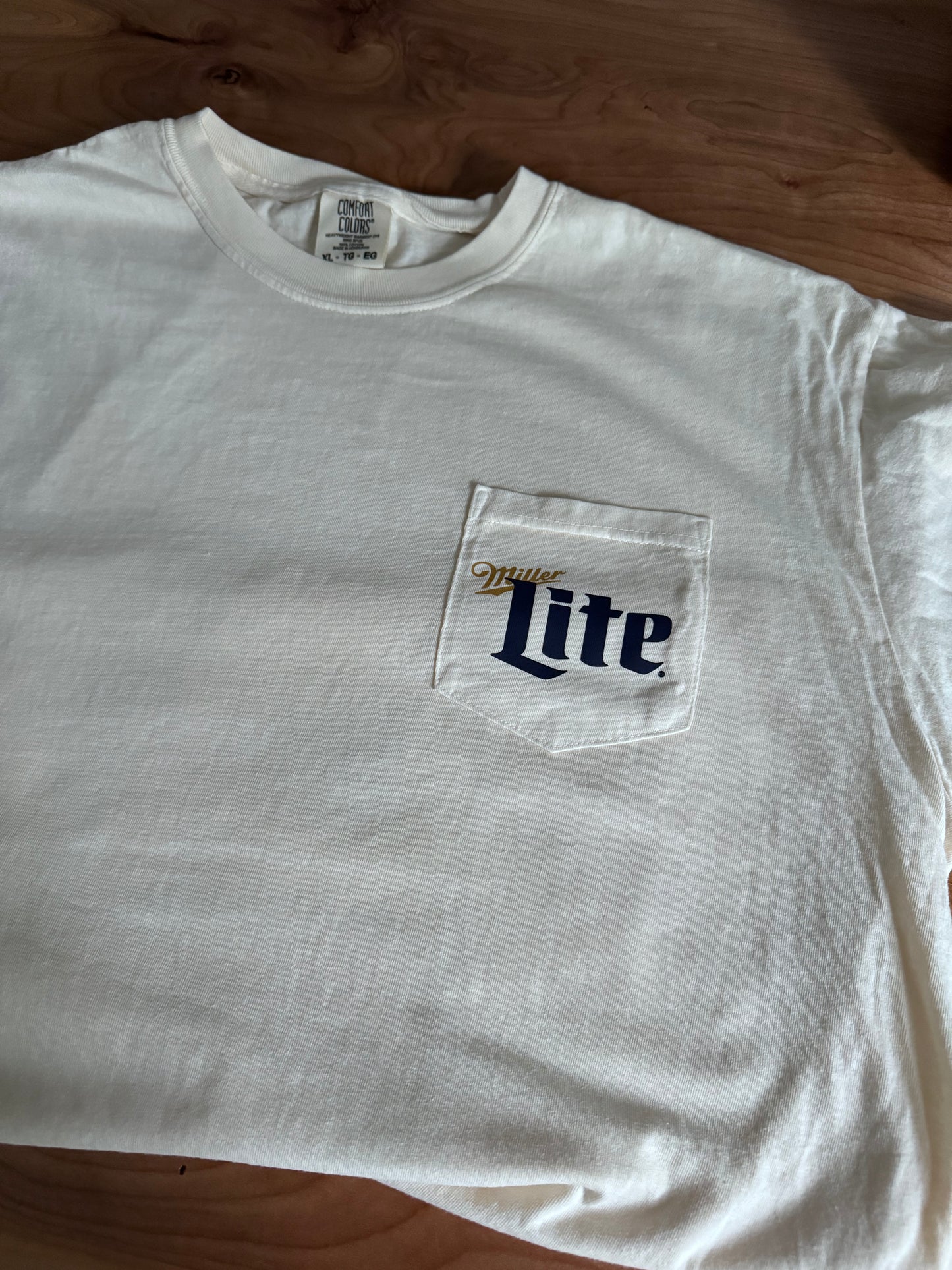 Miller Lite Golf Pocket Graphic Tee