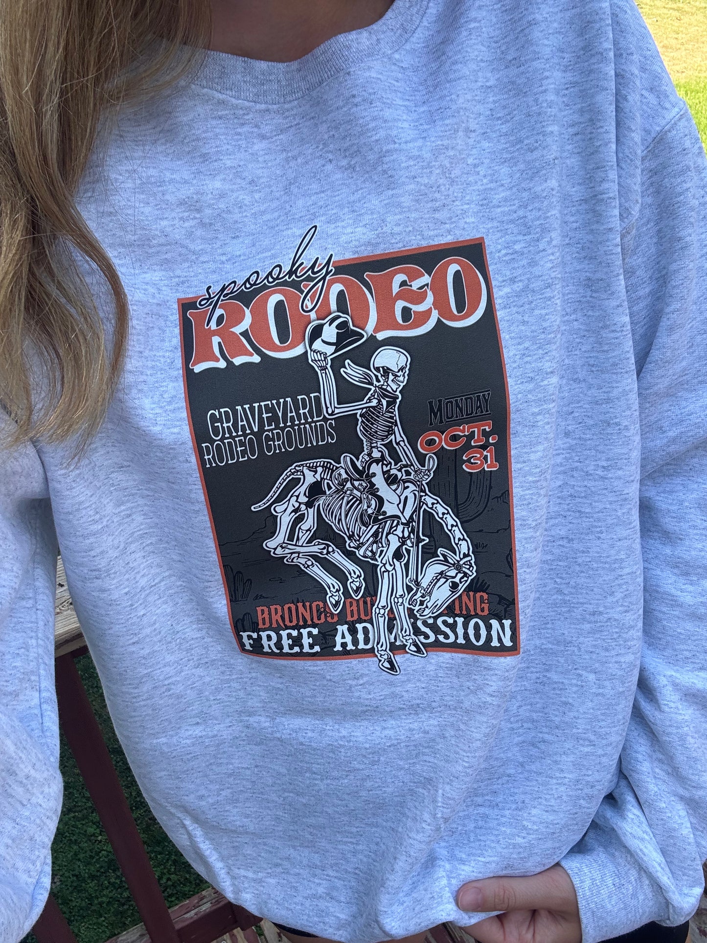Halloween Spooky Rodeo Graphic Pullover