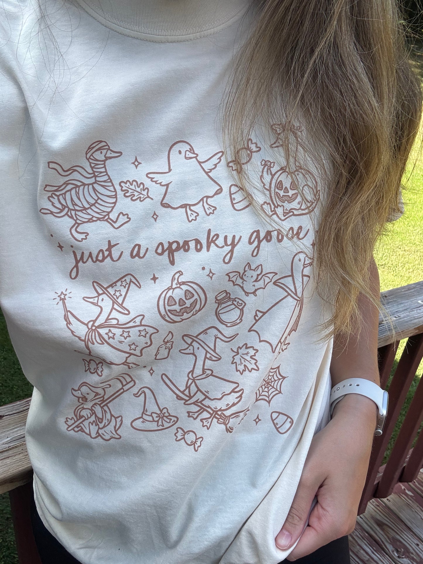 Halloween Spooky Goose Graphic Tee