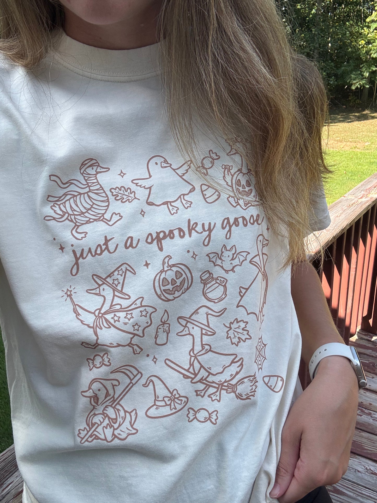 Halloween Spooky Goose Graphic Tee