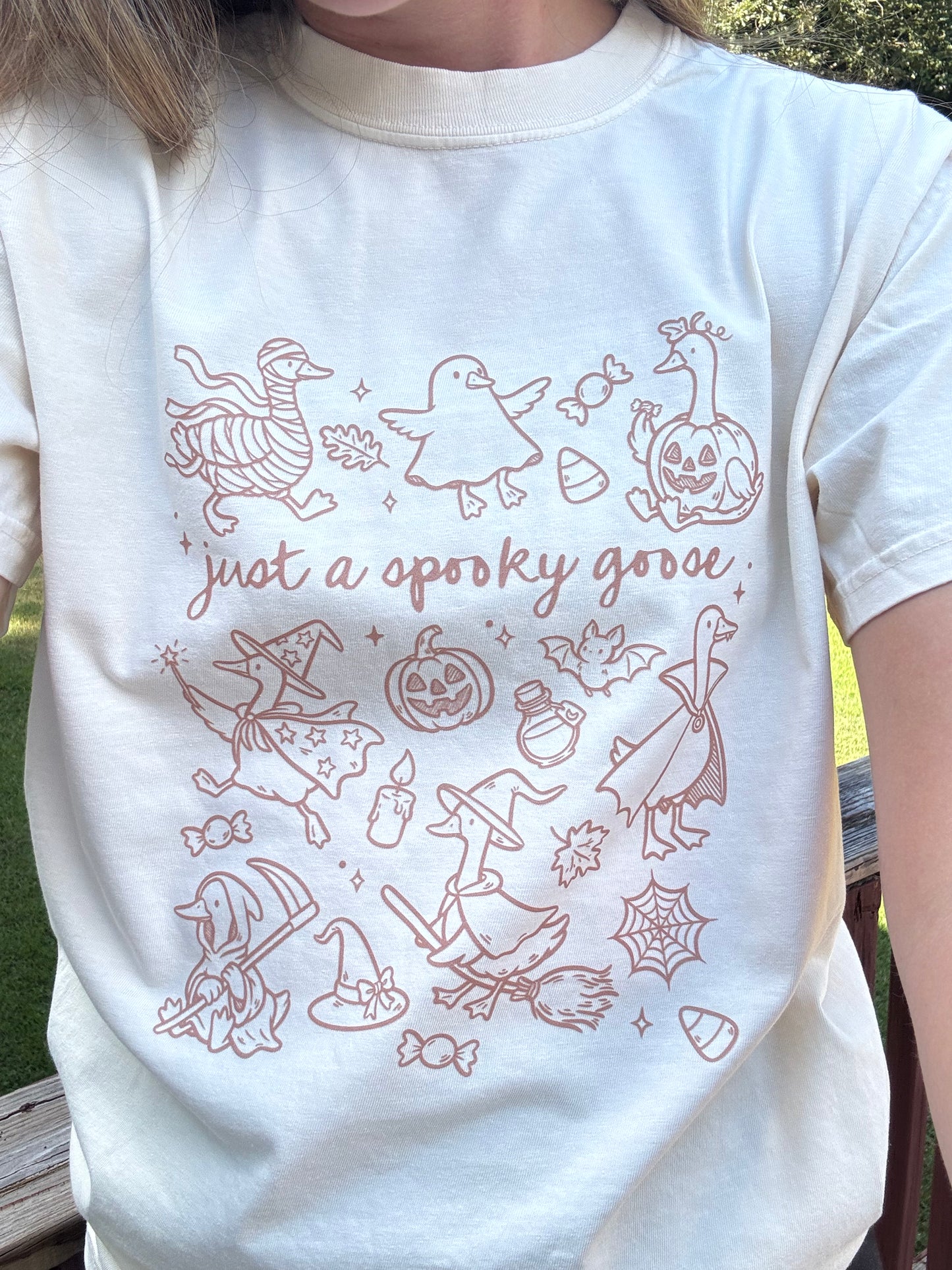 Halloween Spooky Goose Graphic Tee
