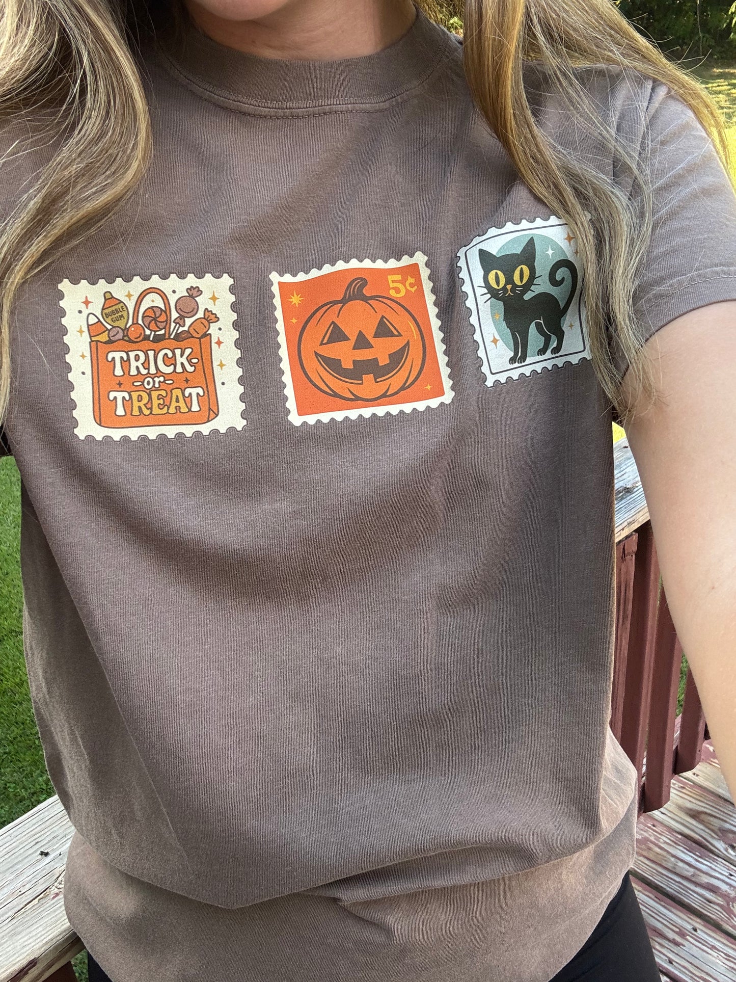 Halloween Stamps Graphic Tee