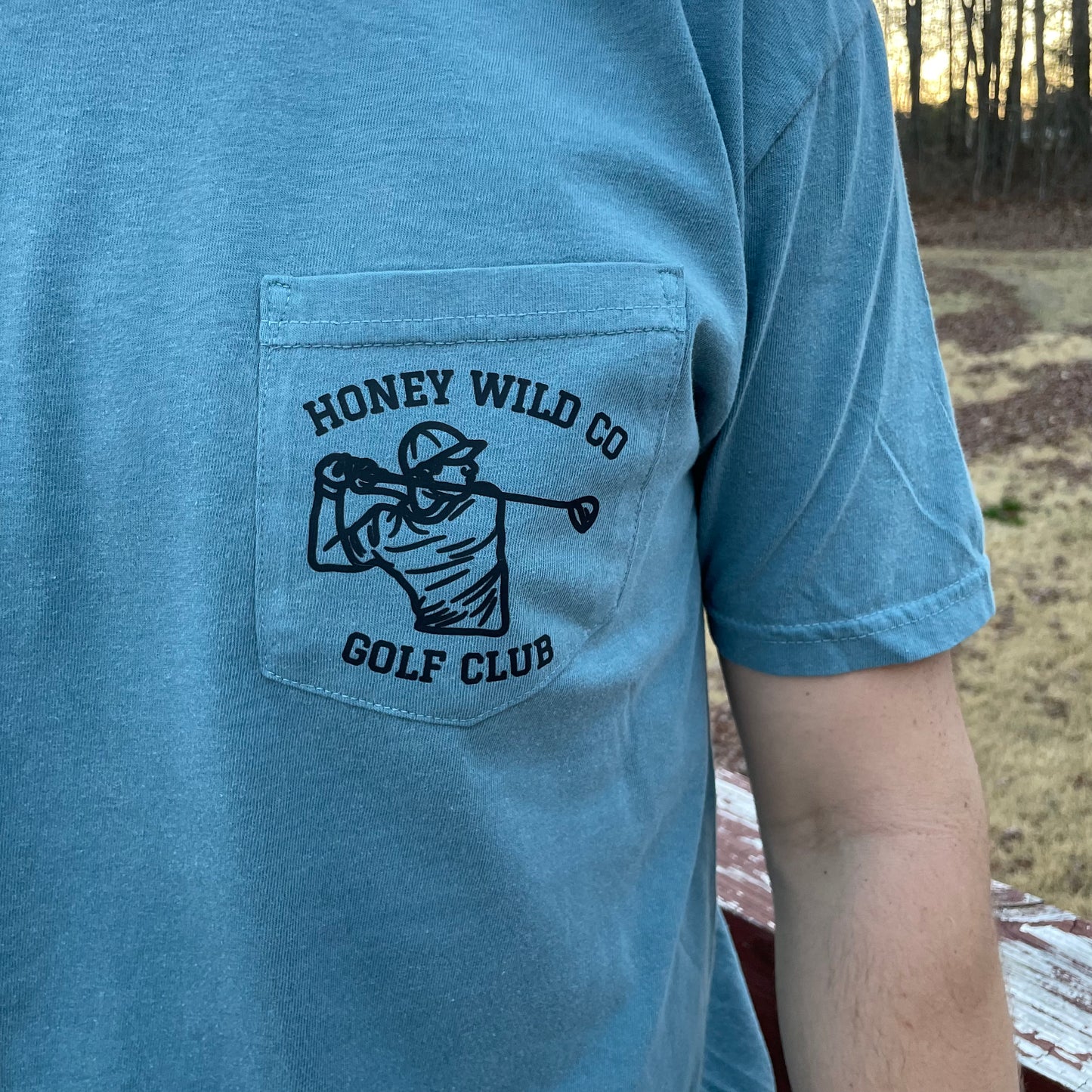 Life is Full of Important Choices Golfing Pocket Graphic Tee