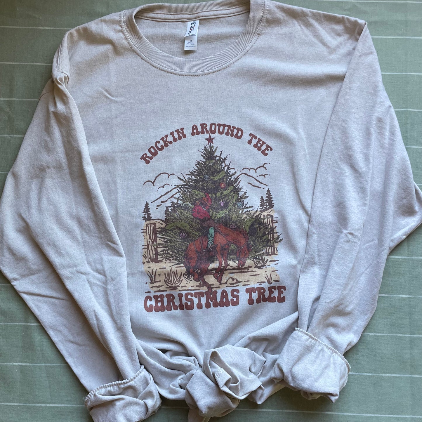 Rocking Around the Christmas Tree Western Graphic Pullover