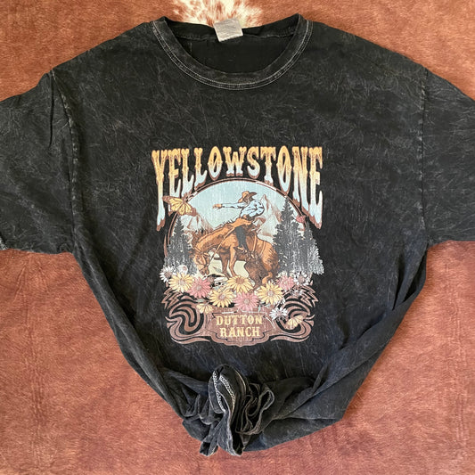 Yellowstone Acid Wash Graphic Tee