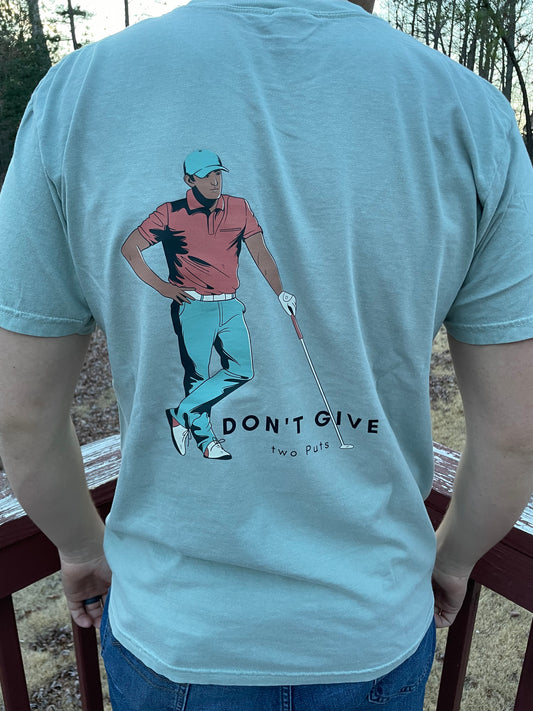 Honey Wild Co Don't Give Two Puts Golfing Pocket Graphic Tee